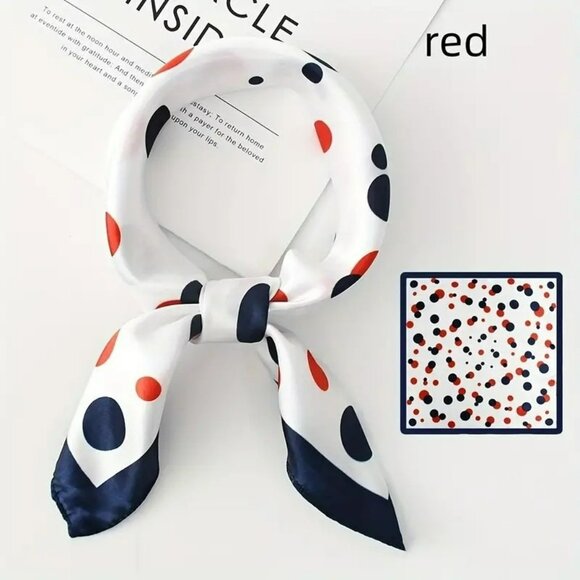 Chic Polka Dot print Square Scarf Accessories - NWT - Chic Polka Dot Print Square Scarf -  (SKU 0339)